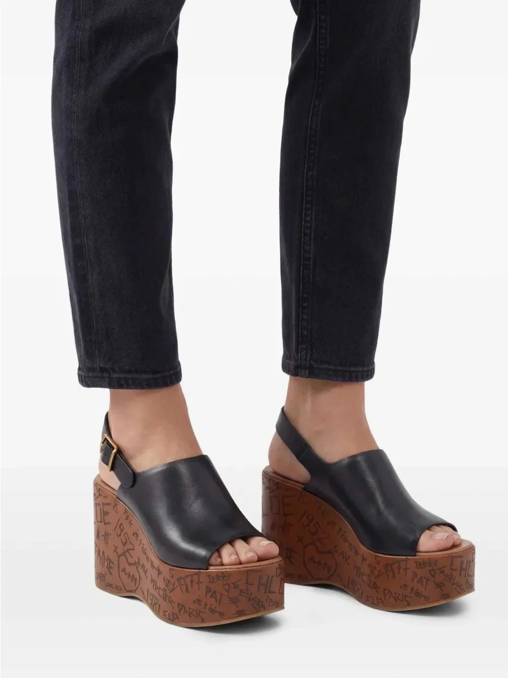 NWT CHLOE Maxime Platform Slingback Sandal Size 10